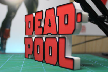 Deadpool 3D printed Comic Logo Art