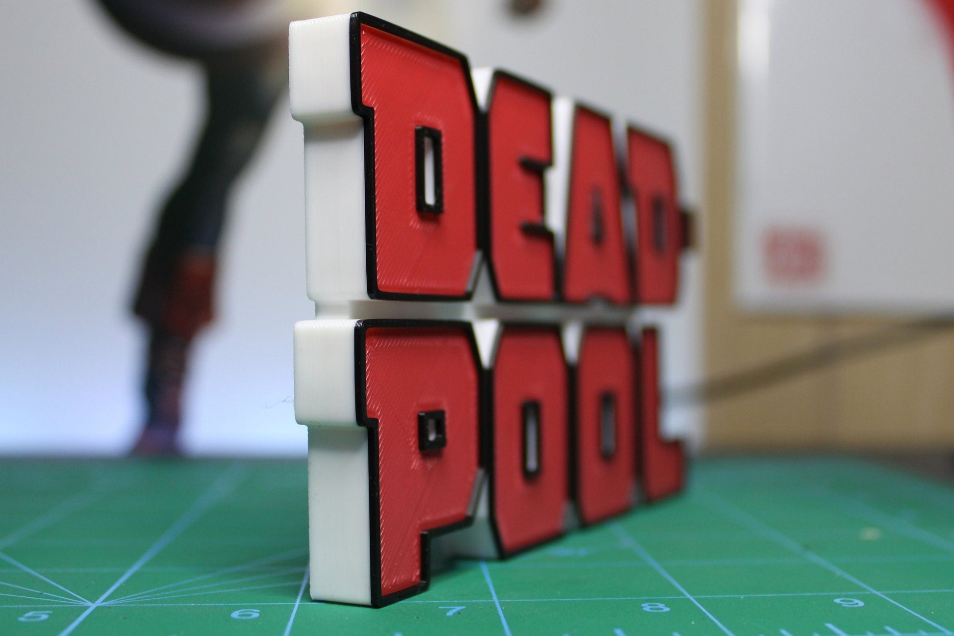 Deadpool 3D printed Comic Logo Art