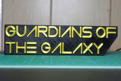 Guardians of the Galaxy 3D printed Comic Logo Art