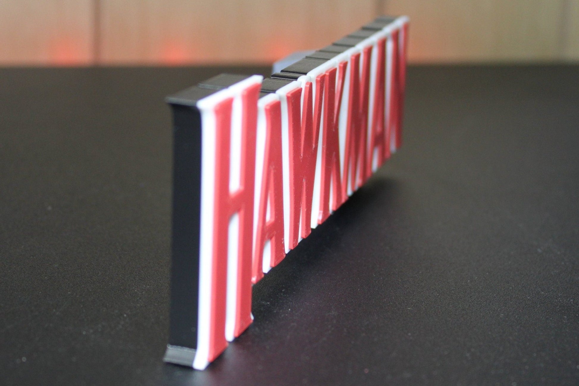 Hawkman 3D printed Comic Logo Art