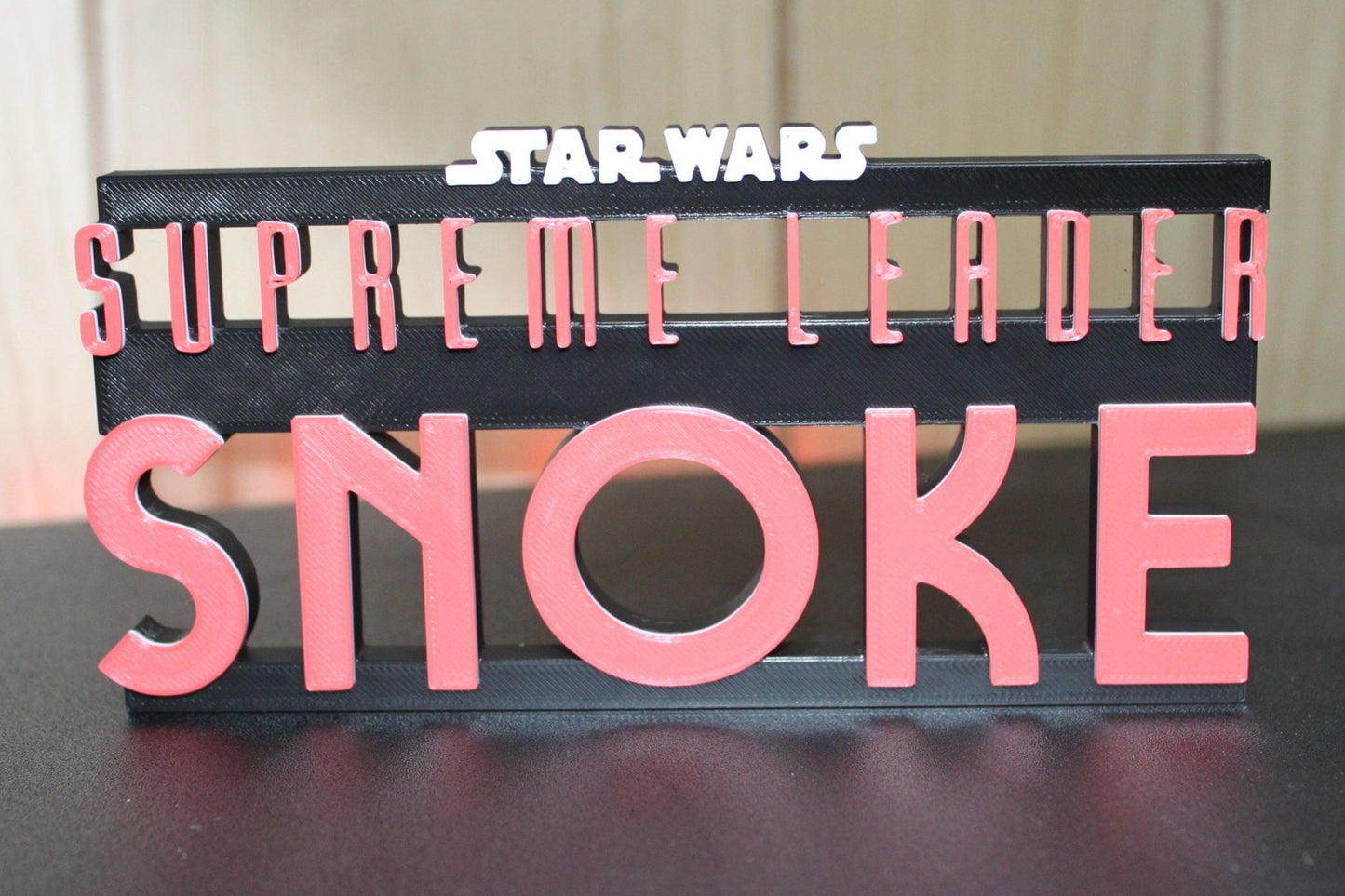 Snoke 3D printed Logo Art