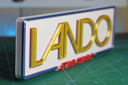 Lando 3D printed Logo Art