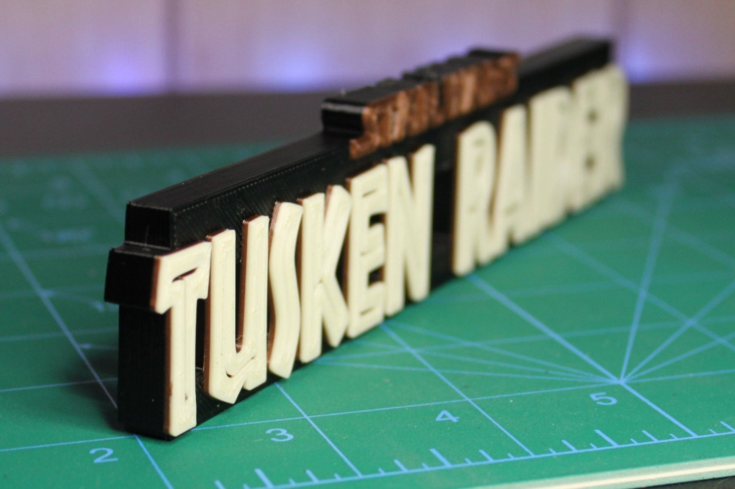 Tusken Raider 3D printed Comic Logo Art