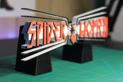 Spider-Woman 3D printed Comic Logo Art