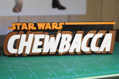 Chewbacca 3D printed Logo Art