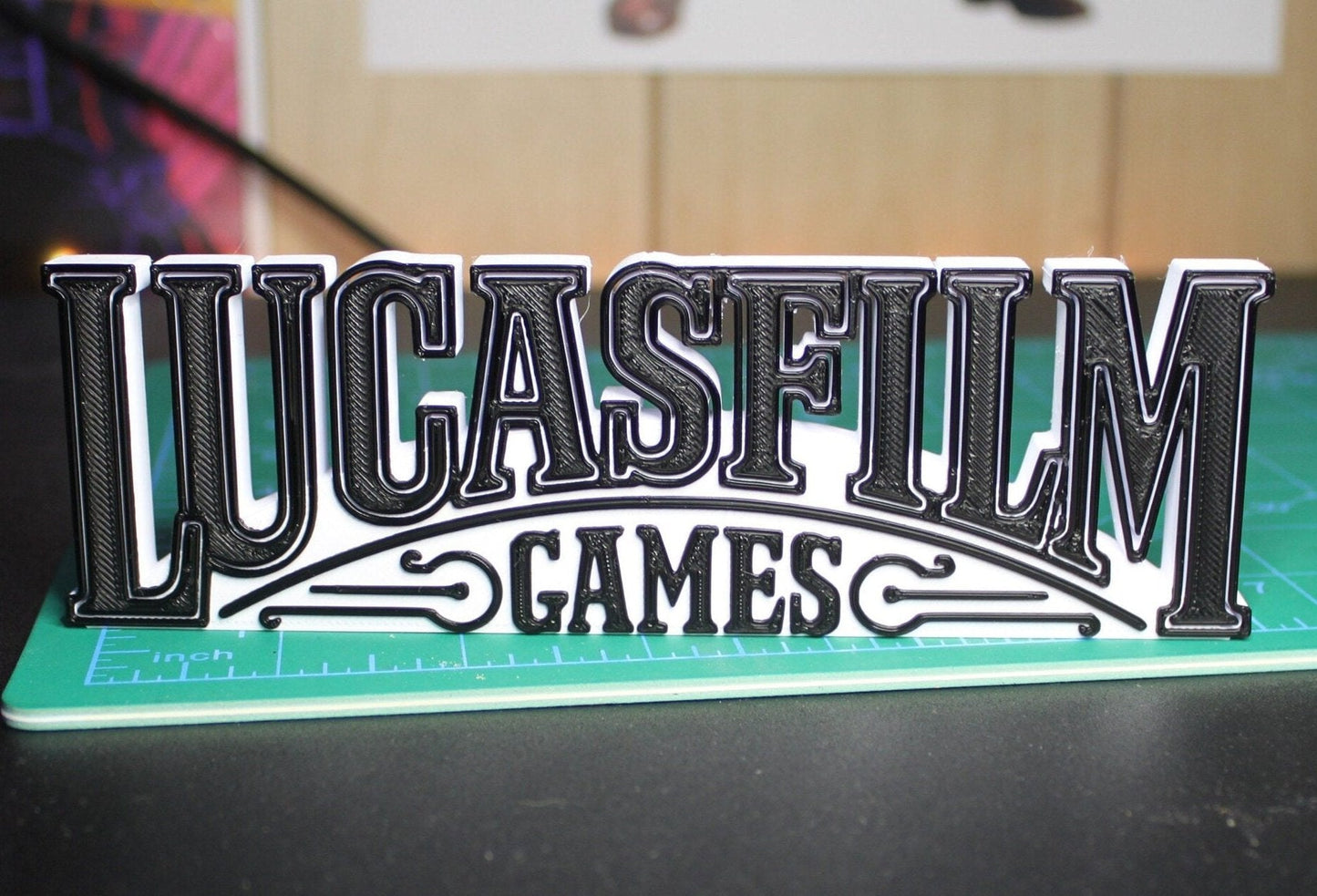 Lucasfilm Games 3D printed Logo Sign Wall Desk Shelf Art