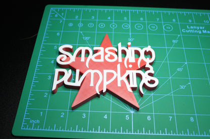 Smashing Pumpkins 3D Printed Logo Art