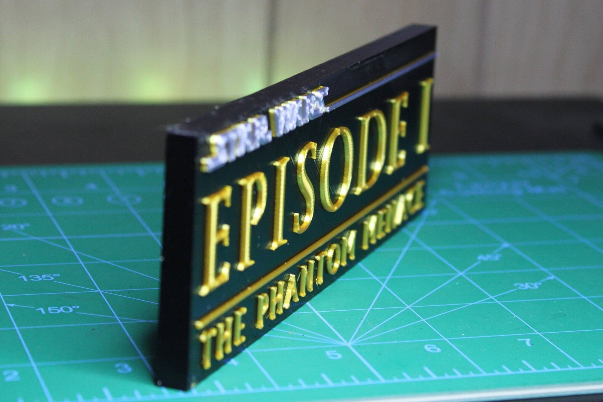 Star Wars Episode I 3D printed Logo Art