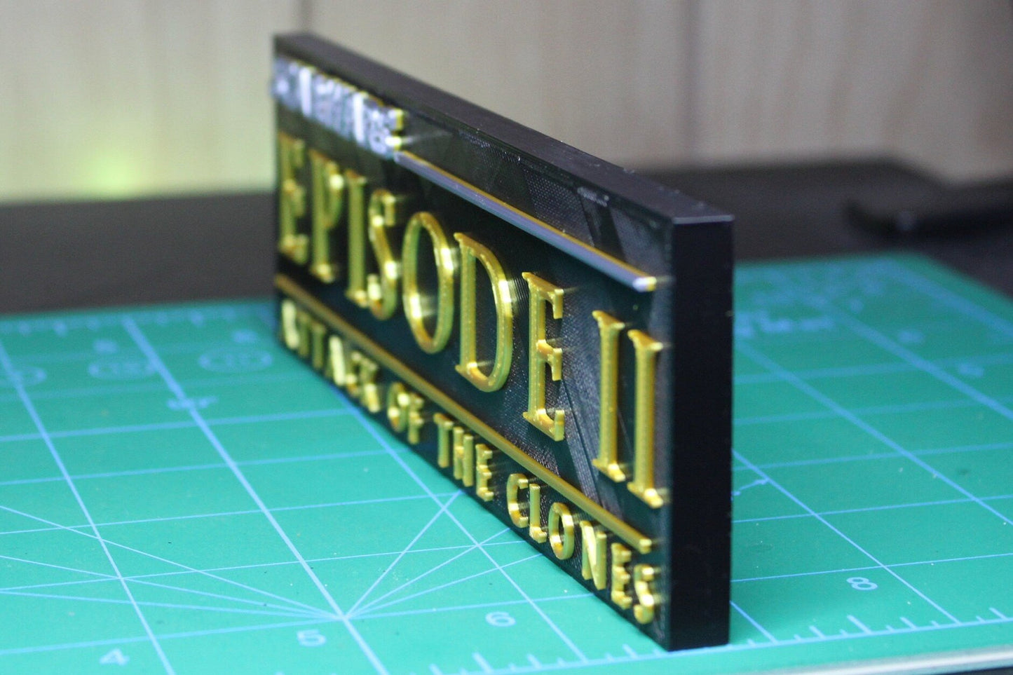 Star Wars Episode II 3D printed Logo Art