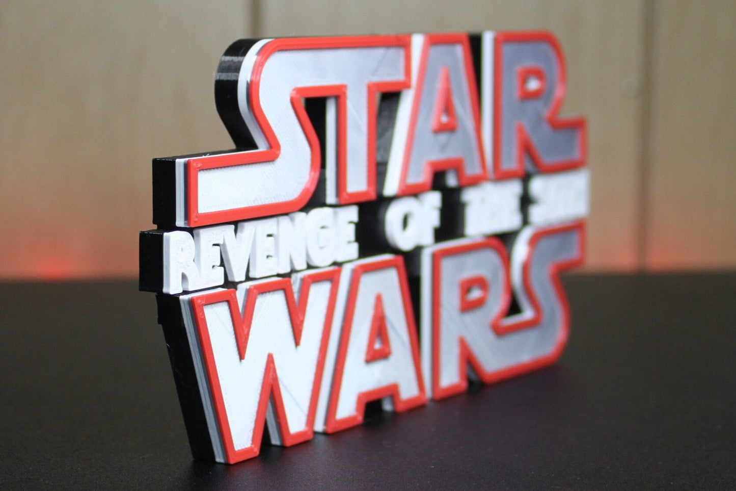 Star Wars Revenge of the Sith 3D printed Logo Art