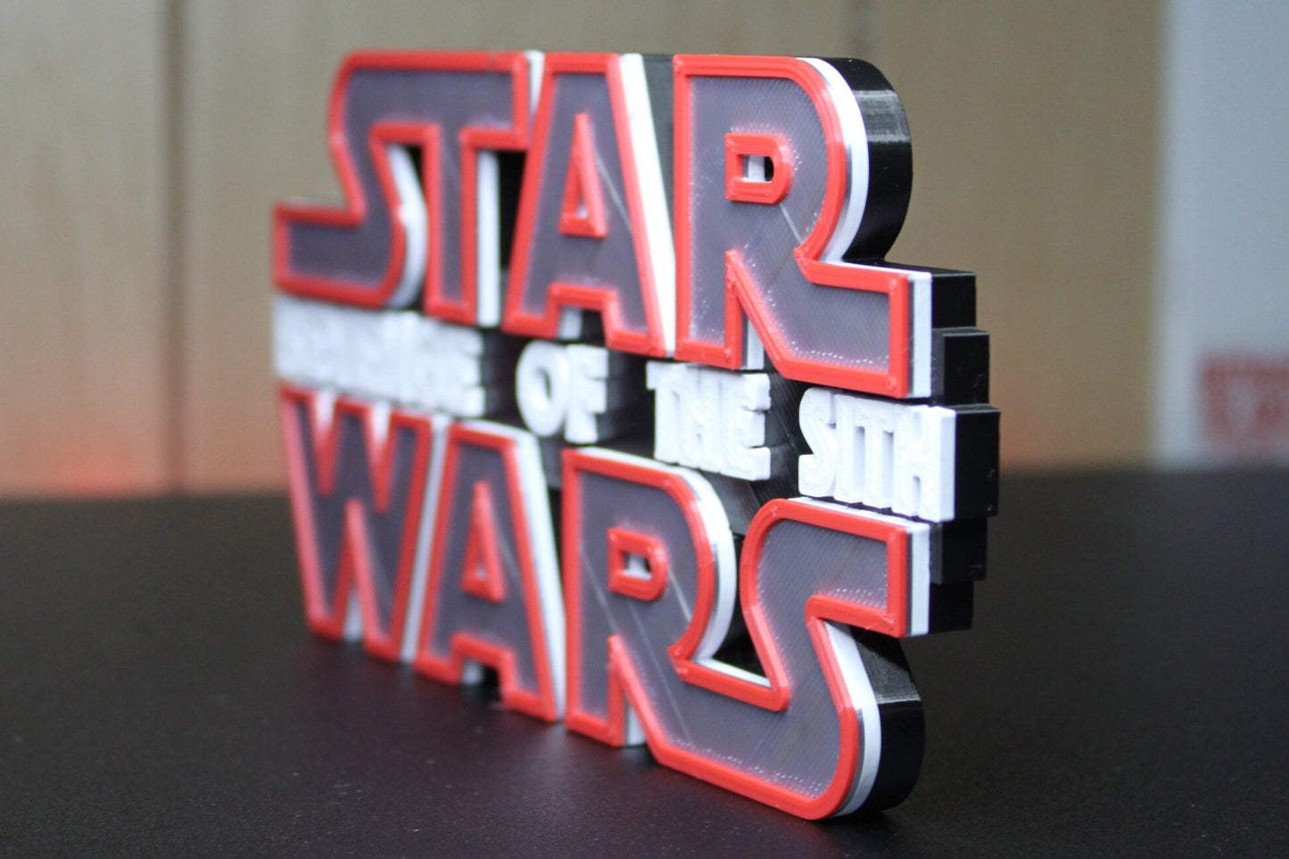 Star Wars Revenge of the Sith 3D printed Logo Art