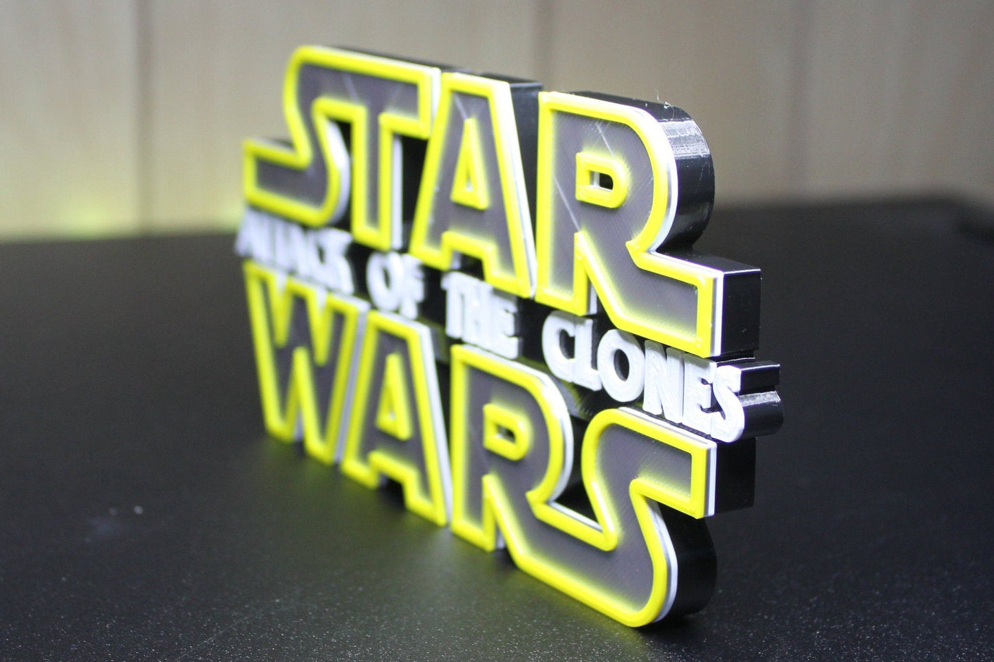 Star Wars Attack of the Clones 3D printed Logo Art