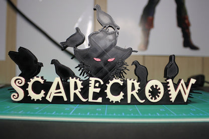 Scarecrow 3D printed Comic Logo Art