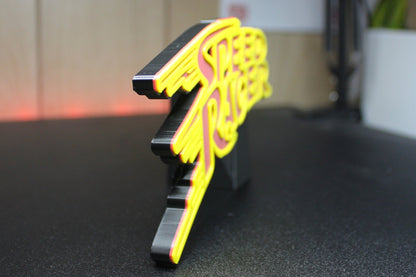 Speed Racer 3D printed Logo Art