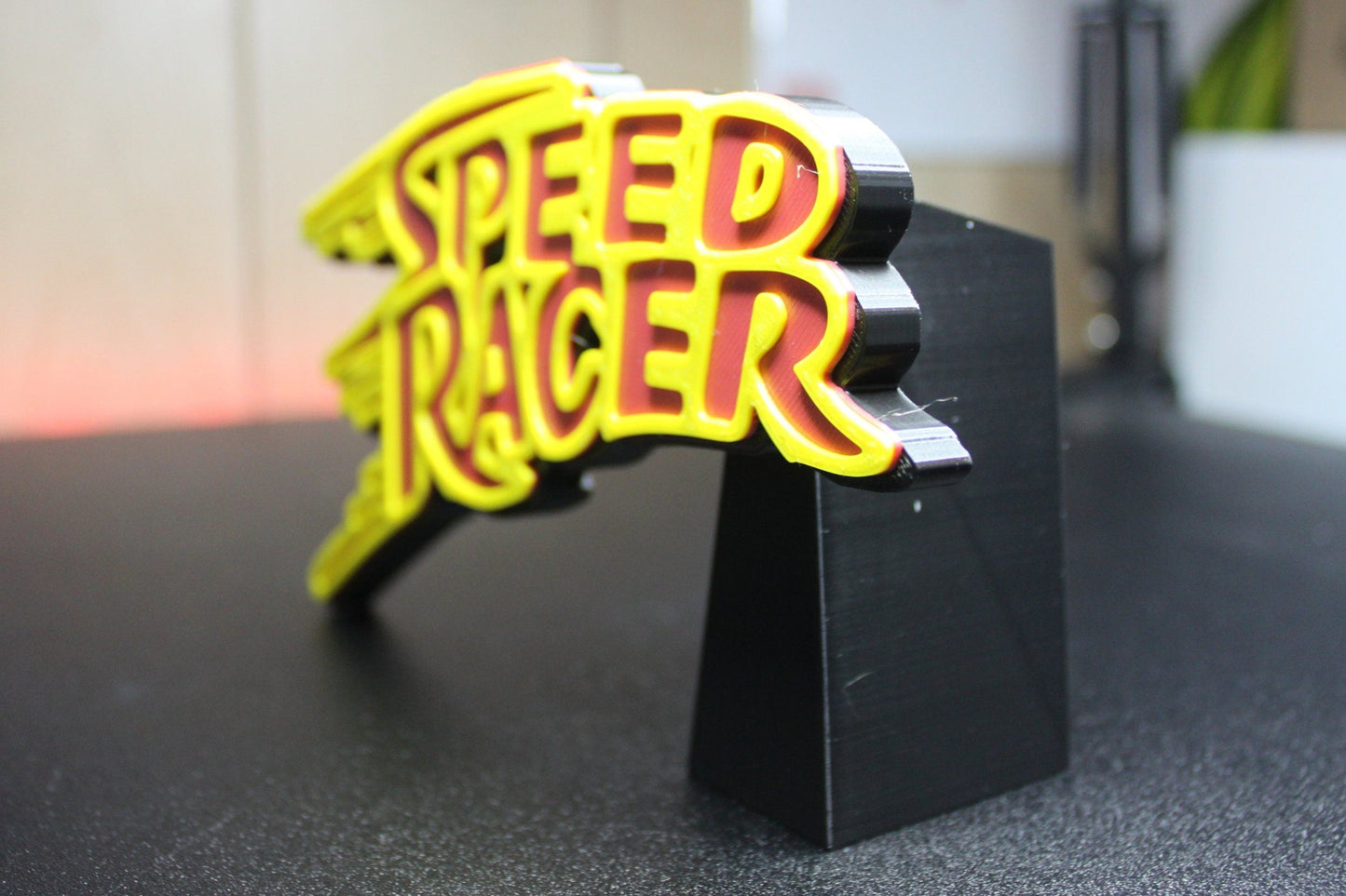 Speed Racer 3D printed Logo Art