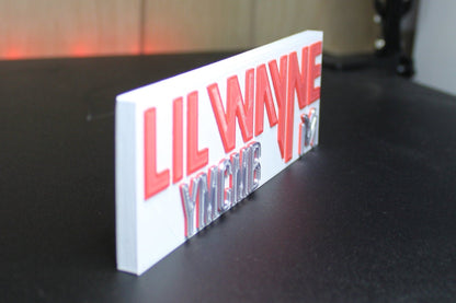 Lil Wayne 3D Printed Logo Art