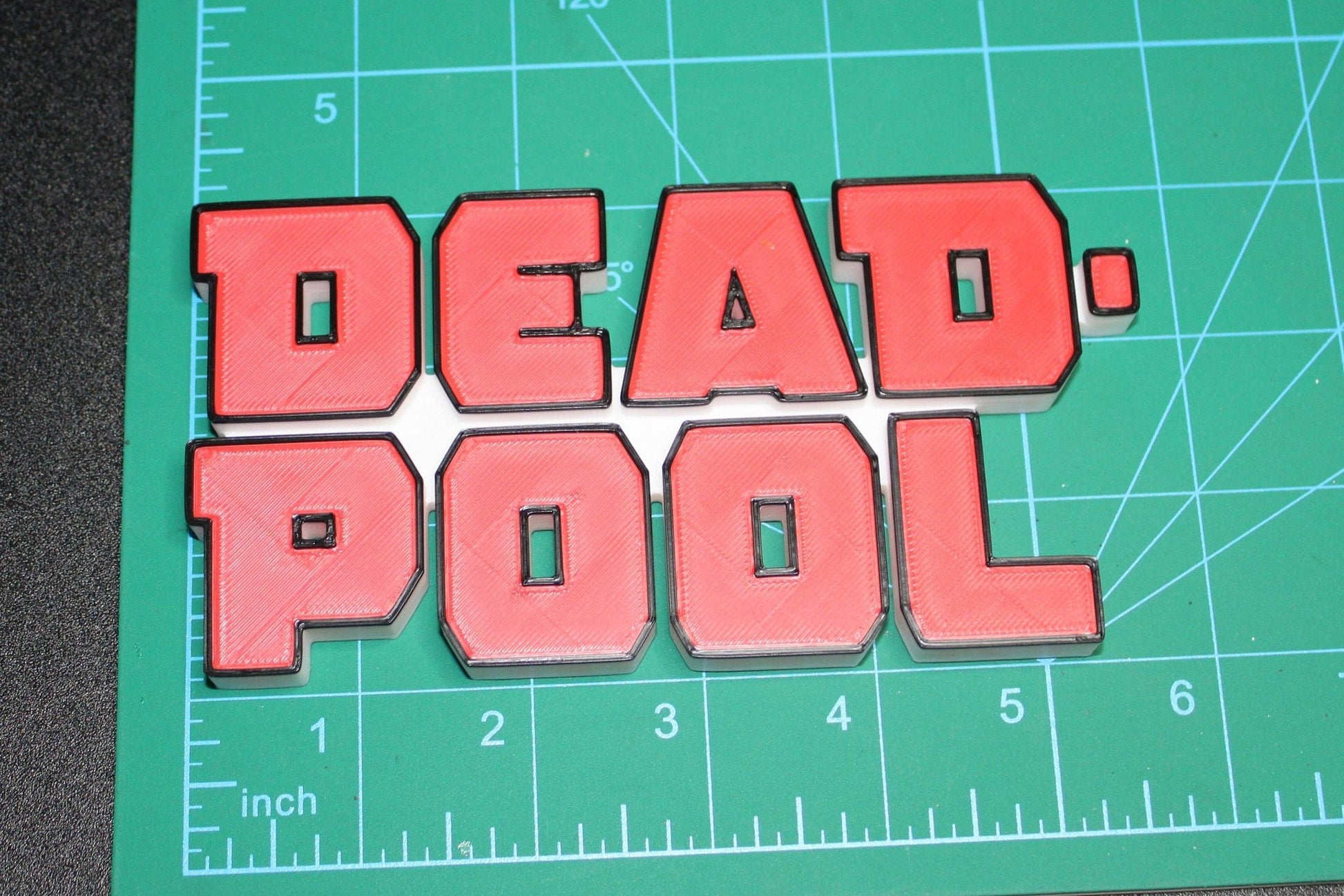 Deadpool 3D printed Comic Logo Art