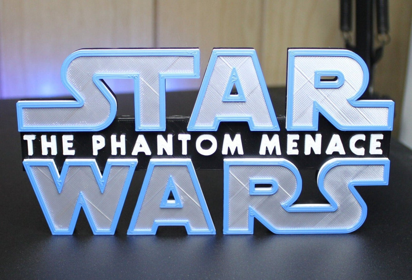 Star Wars The Phantom Menace 3D printed Logo Art