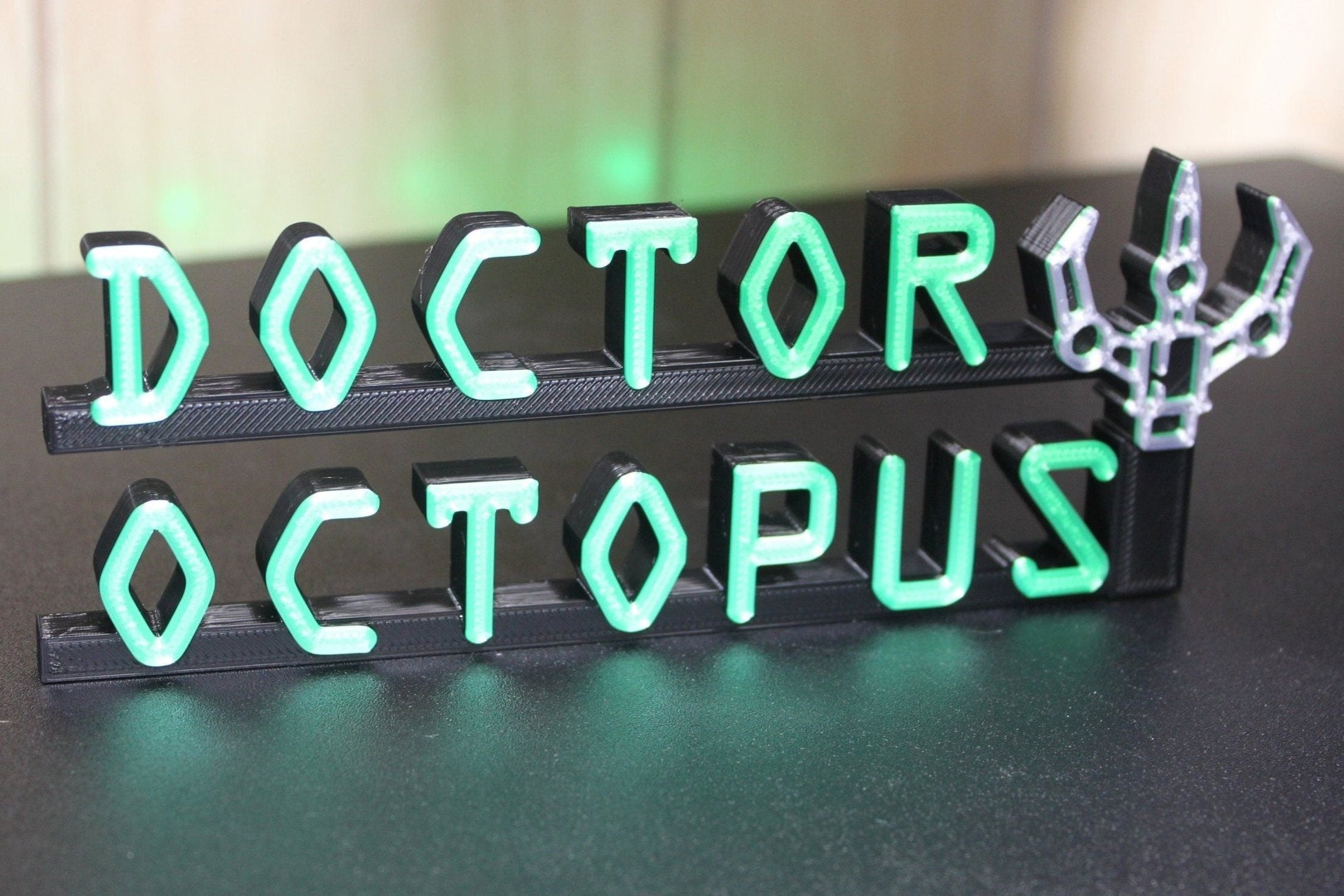 Doctor Octopus 3D printed Comic Logo Art