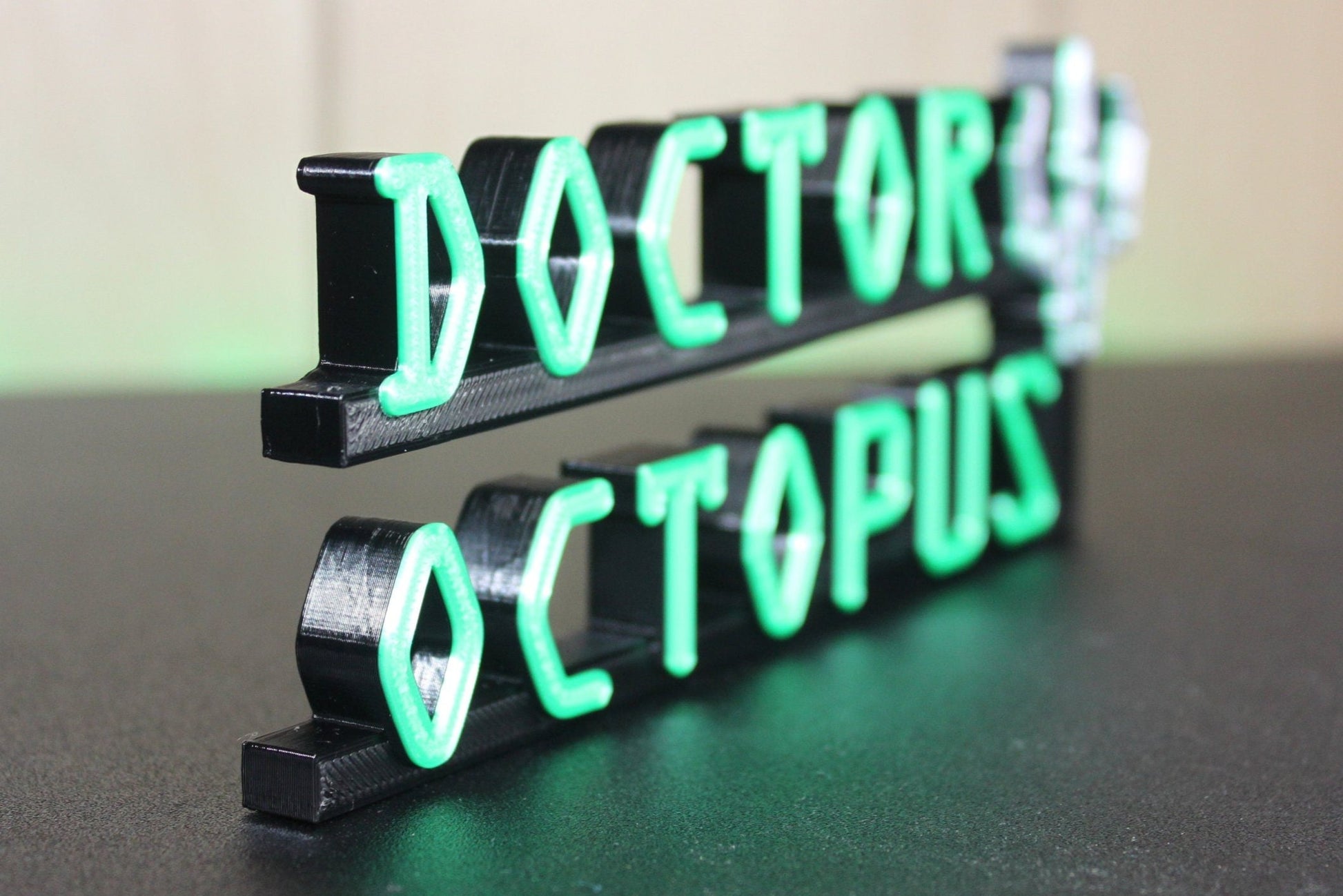 Doctor Octopus 3D printed Comic Logo Art