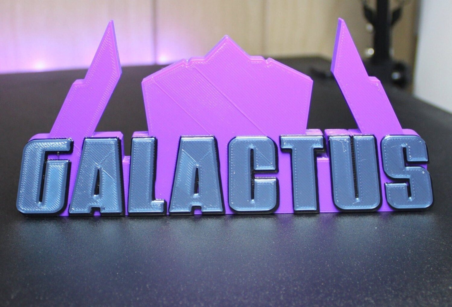 Galactus 3D printed Comic Logo Art