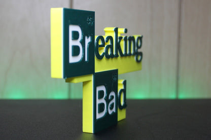 Breaking Bad 3D printed Logo Art