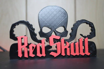 Red Skull 3D printed Comic Logo Art