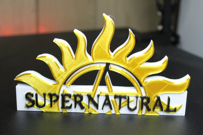 Supernatural 3D printed Logo Art