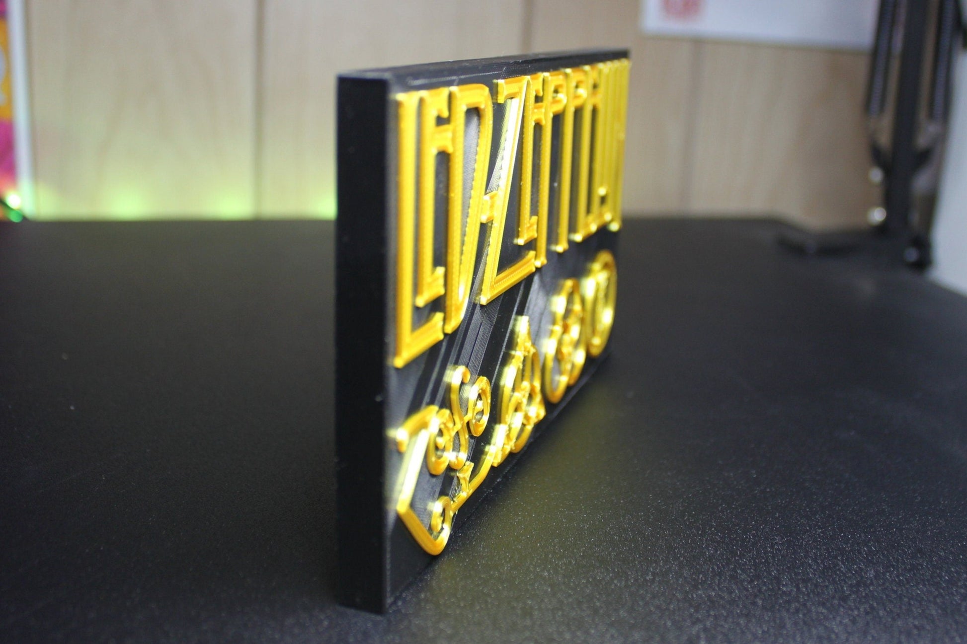 Led Zeppelin 3D Printed Logo Art