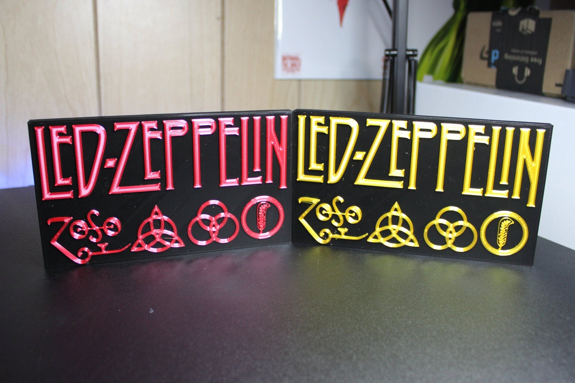 Led Zeppelin 3D Printed Logo Art