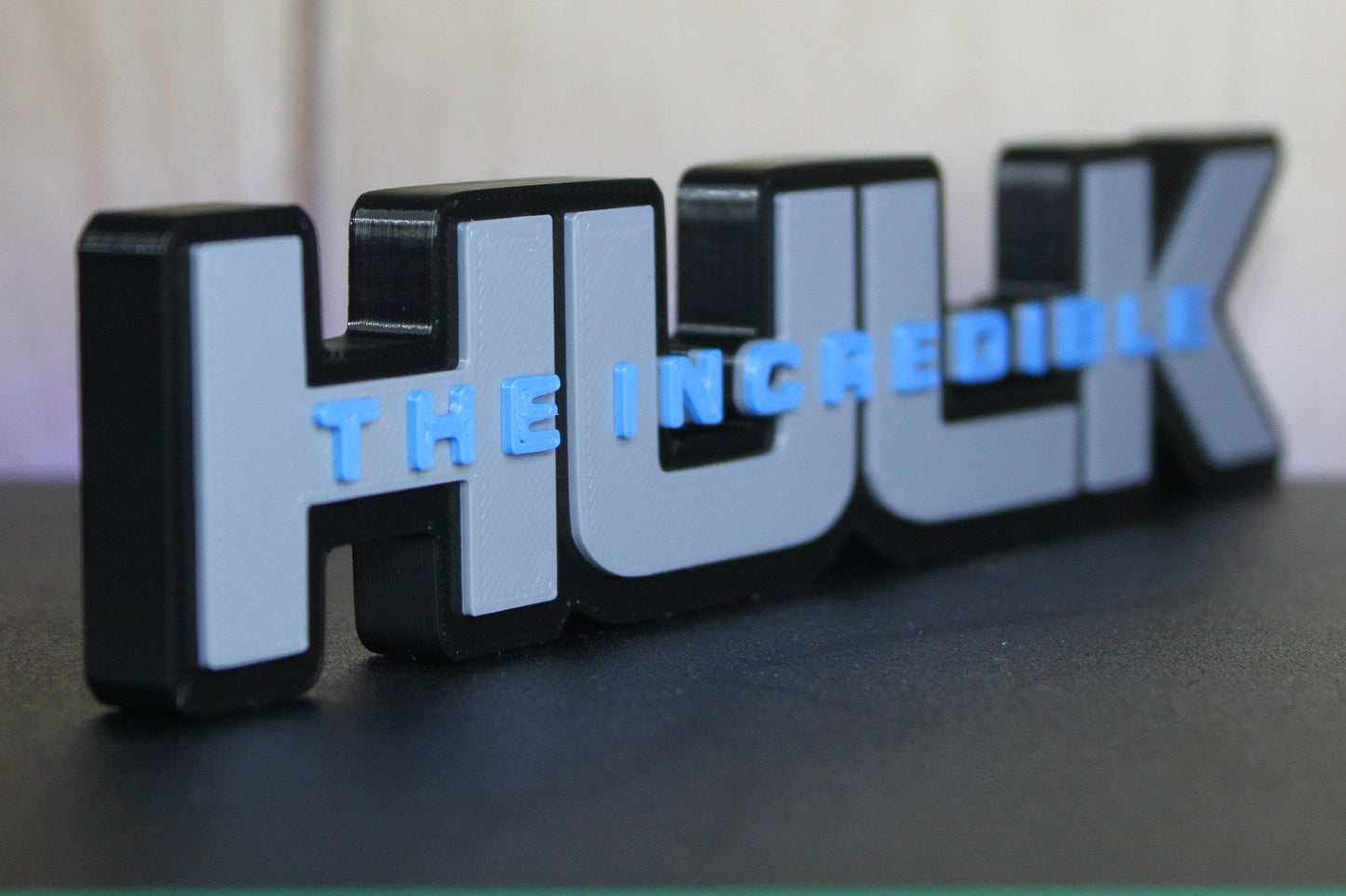 Incredible Hulk 3D printed Comic Logo Art