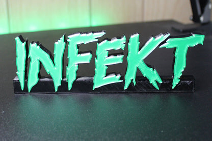 Infekt 3D Printed Logo Art