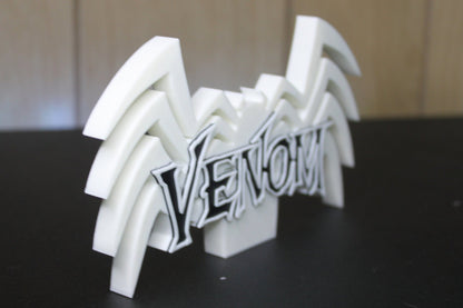 Venom 3D printed Comic Logo Art