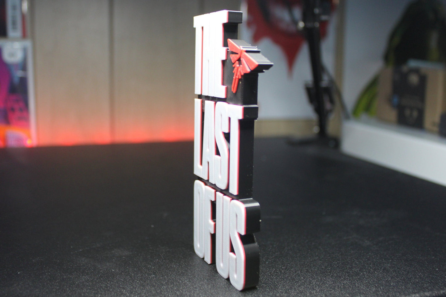 The Last of Us 3D printed Logo Sign Wall Desk Shelf Art