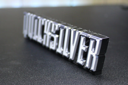 Quicksilver 3D printed Logo Sign Wall Desk Shelf Art