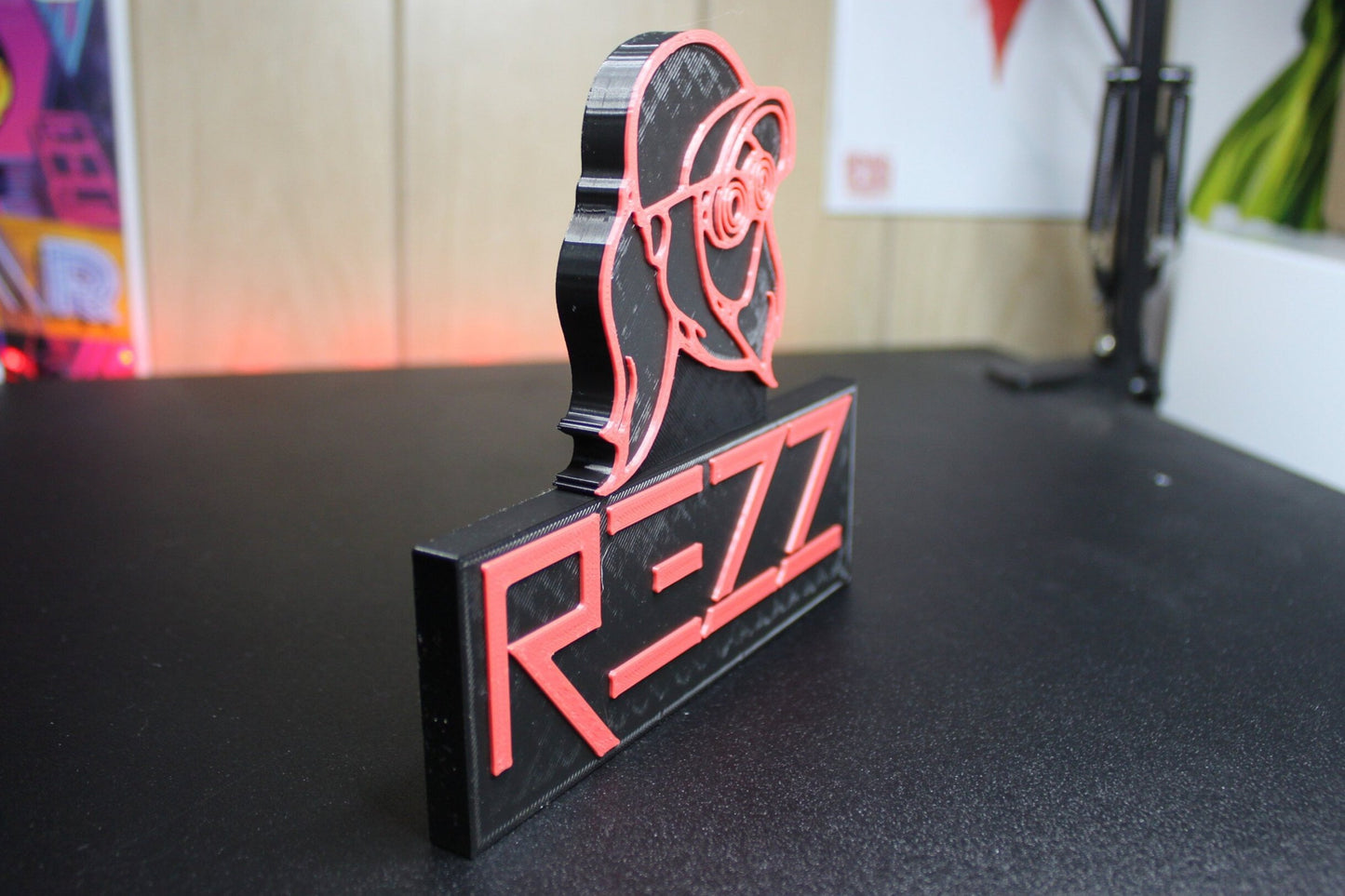 Rezz 3D Printed Logo Art