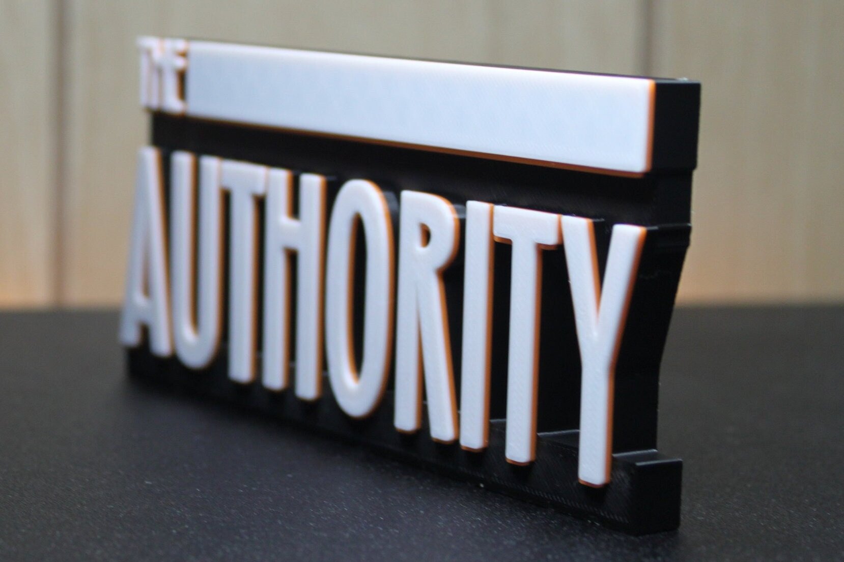 The Authority 3D printed Comic Logo Art