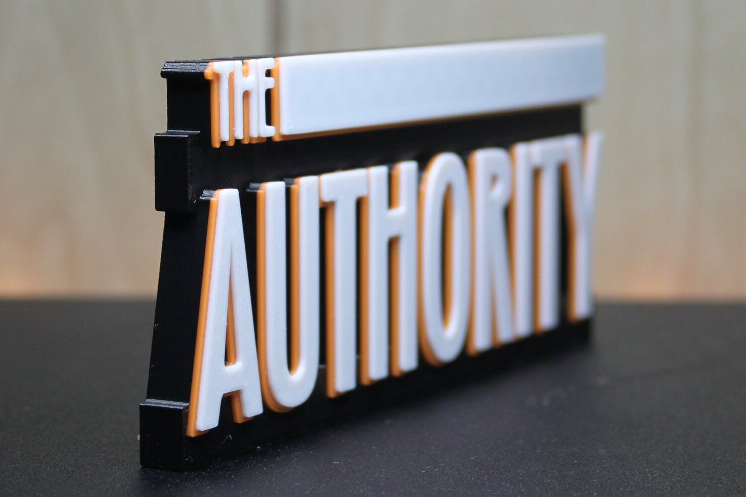 The Authority 3D printed Comic Logo Art