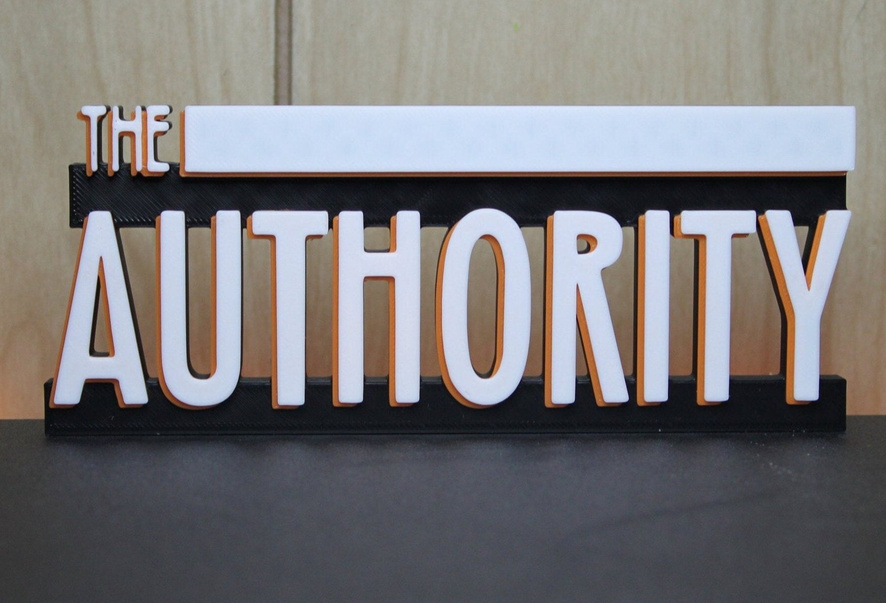 The Authority 3D printed Comic Logo Art