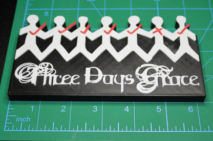 Three Days Grace 3D Printed Logo Art