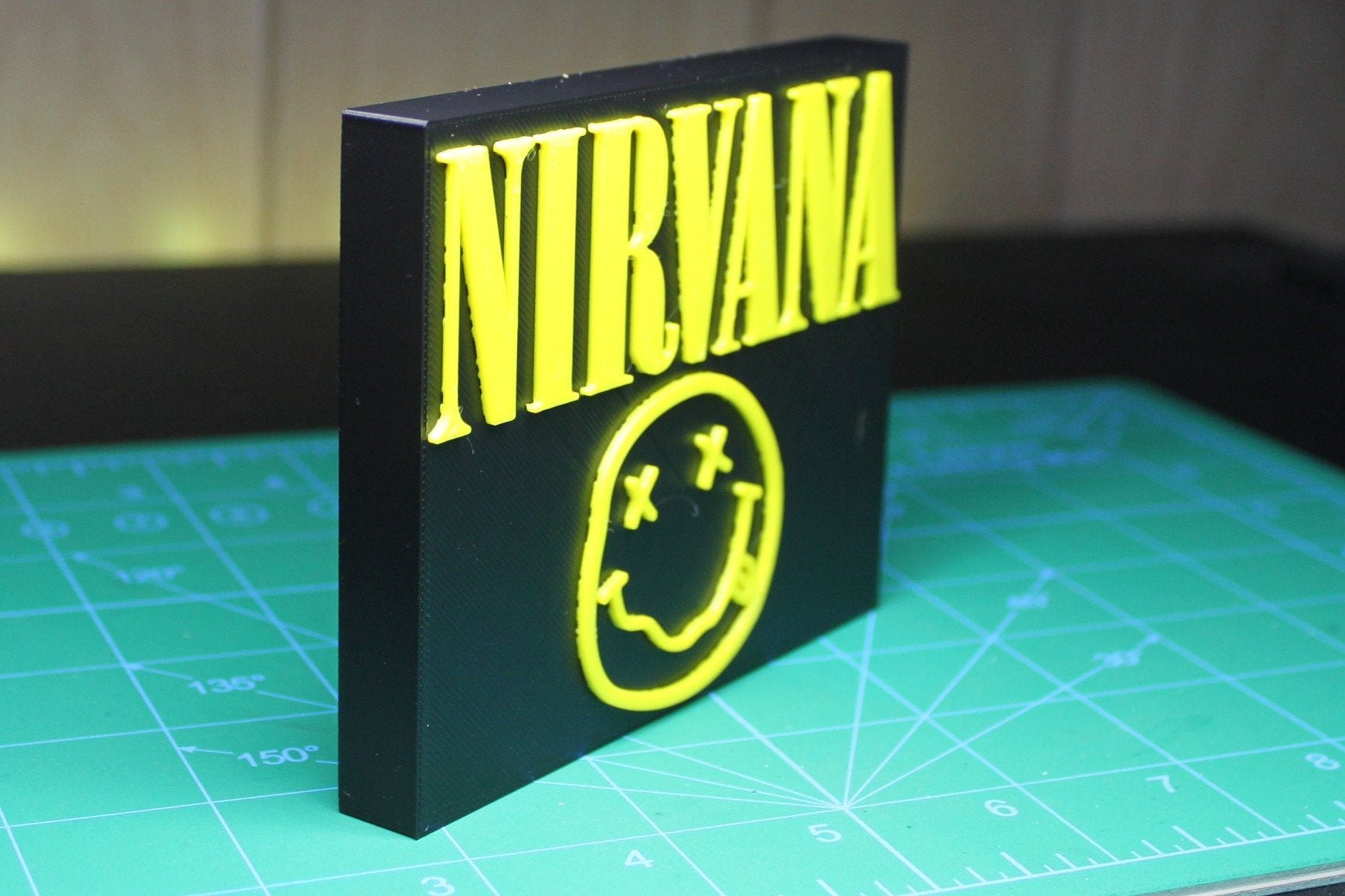 Nirvana 3D Printed Logo Art