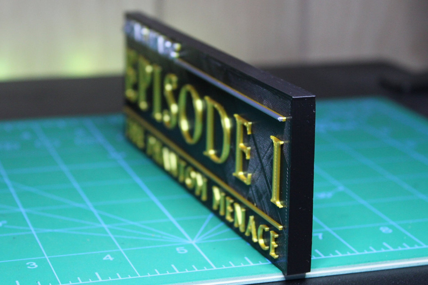 Star Wars Episode I 3D printed Logo Art