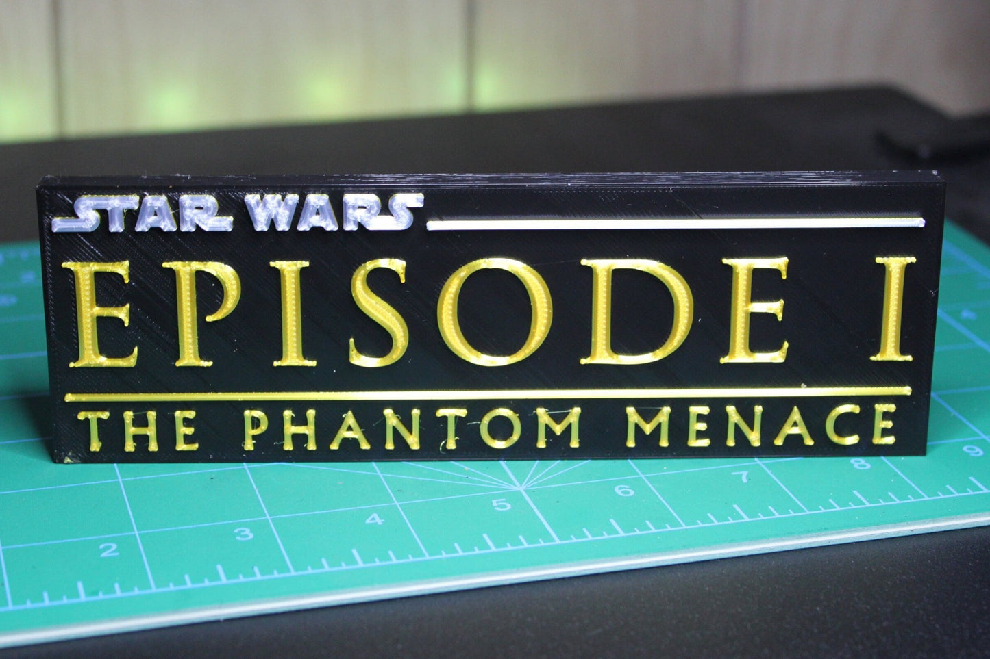 Star Wars Episode I 3D printed Logo Art