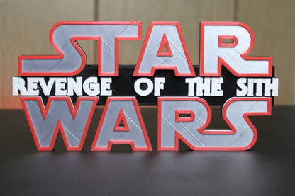 Star Wars Revenge of the Sith 3D printed Logo Art