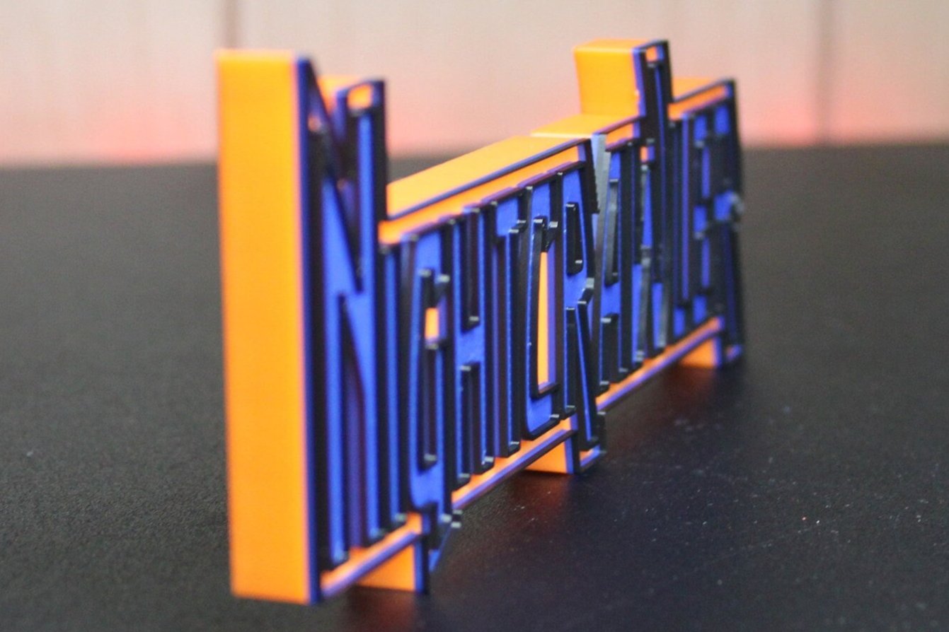 Nightcrawler 3D printed Comic Logo Art