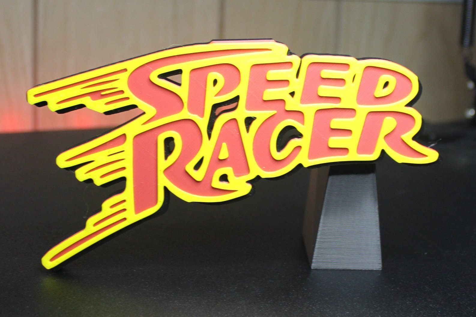 Speed Racer 3D printed Logo Art