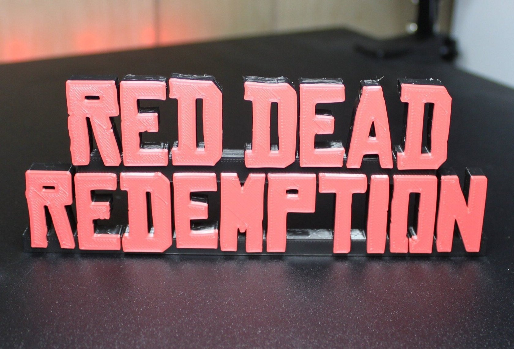 Red Dead Redemption 3D printed Logo Art