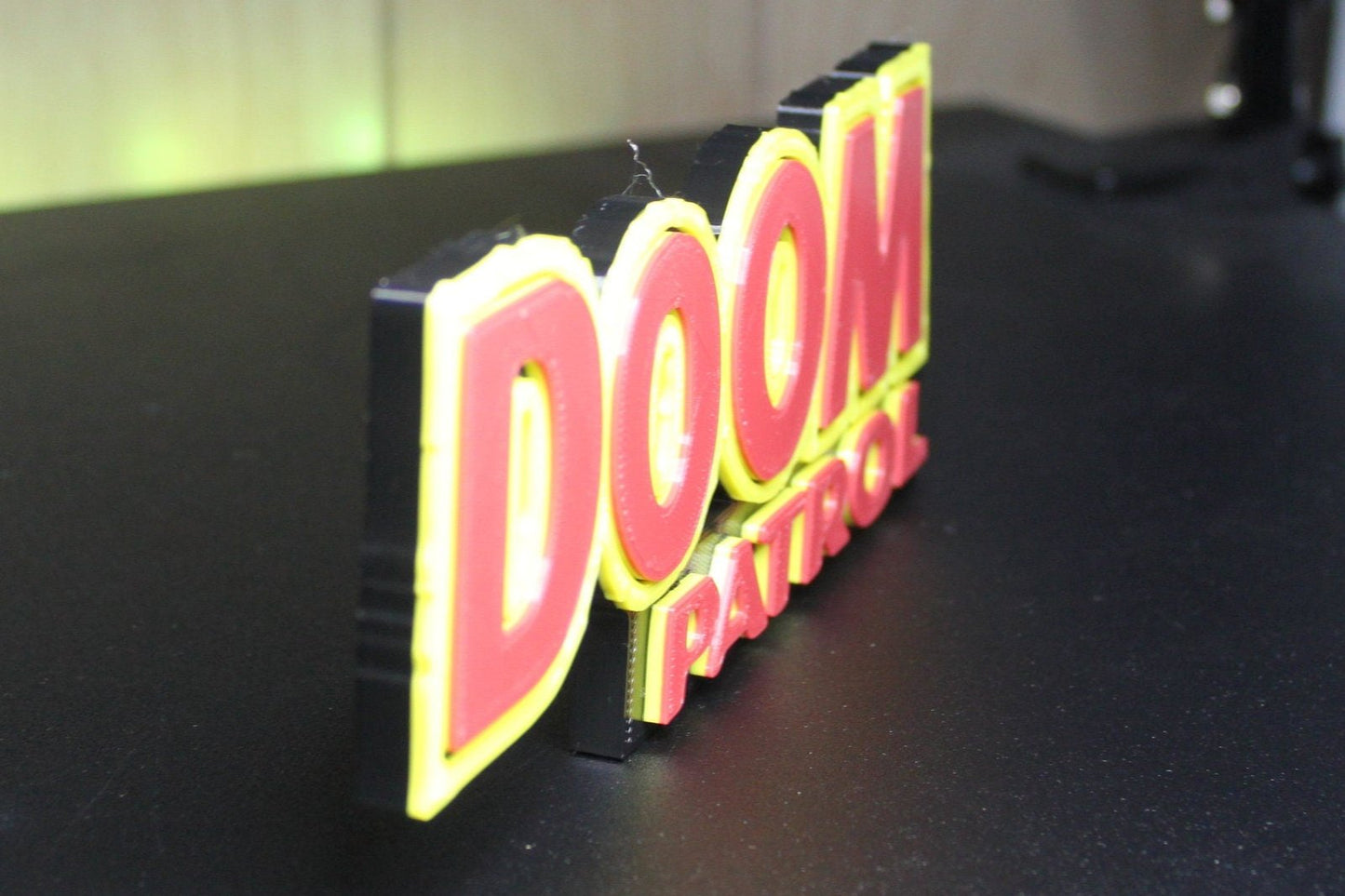 Doom Patrol 3D printed Comic Logo Art