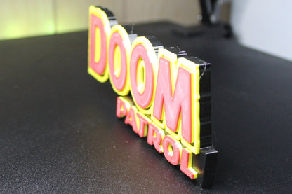 Doom Patrol 3D printed Comic Logo Art