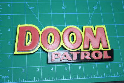 Doom Patrol 3D printed Comic Logo Art